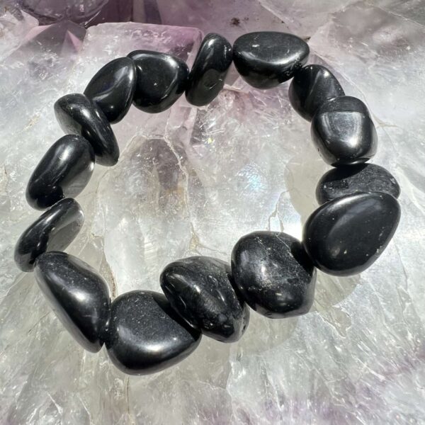 shungite bracelet freeform black bead jewellery crystal shop online NZ