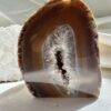 polished agate geode natural rock crystal home decor
