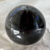black basalt sphere crystal ball scrying volcanic rock