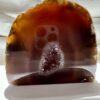 polished agate geode natural rock crystal home decor
