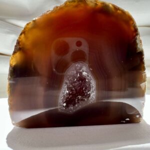 polished agate geode natural rock crystal home decor
