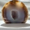 polished agate geode natural rock crystal home decor