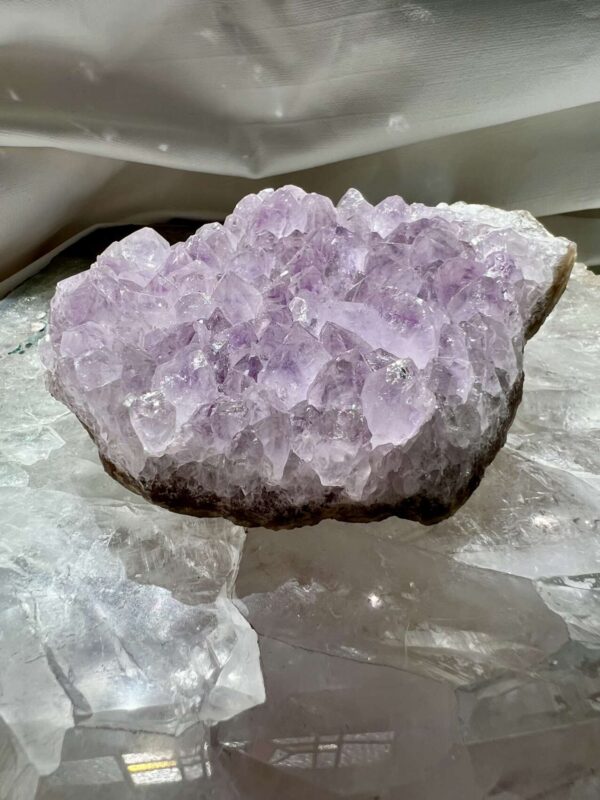 amethyst cluster natural purple quartz crystal home decor yoga mindfulness