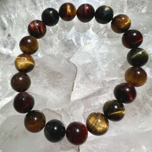 golden, red and blue tiger eye bracelet natural crystal bracelet tiger eye beads jewellery