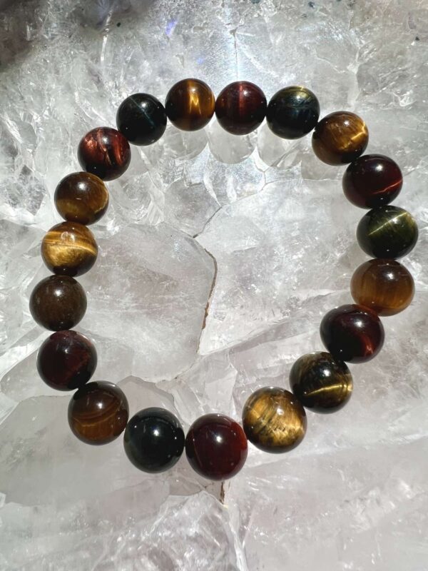 golden, red and blue tiger eye bracelet natural crystal bracelet tiger eye beads jewellery