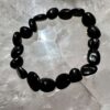 black tourmaline bracelet tumble stone beads crystal jewellery