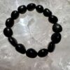 black tourmaline bracelet freeform tumbled beads crystal jewellery