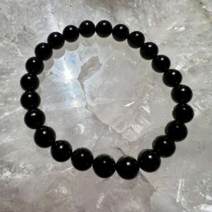 black tourmaline bracelet 8mm beads crystal jewellery
