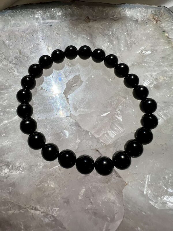 black tourmaline bracelet 8mm beads crystal jewellery