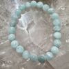 aquamarine bracelet 8 mm beads crystal semi-precious stone jewellery