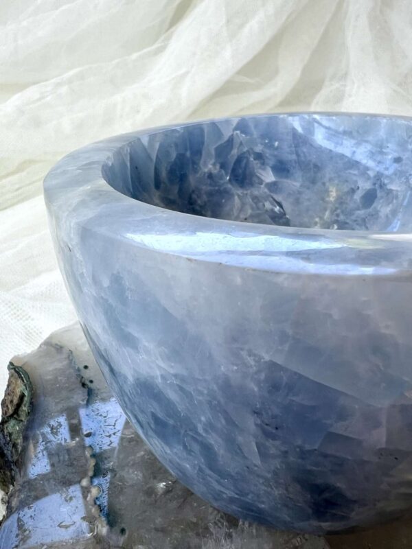 Blue calcite bowl - Image 2