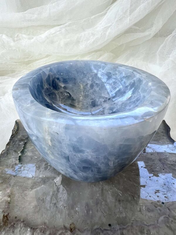 Blue calcite bowl - Image 6