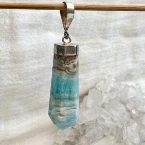Alternative view of Caribbean calcite pendant