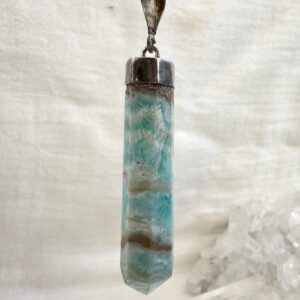 Alternative view of Caribbean calcite pendant