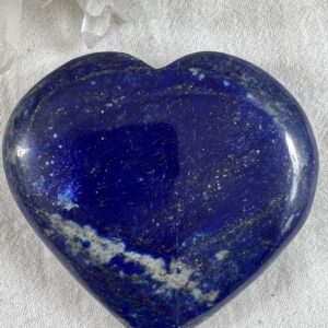 natural lapis lazuli from Afghanistan cut and polished heart shape crystal healing energy