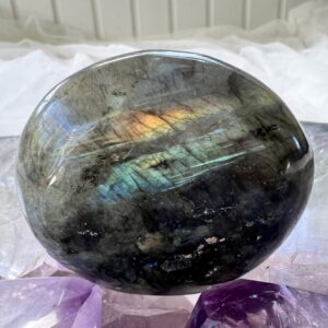 polished labradorite soapstone palmstone natural feldspar crystal