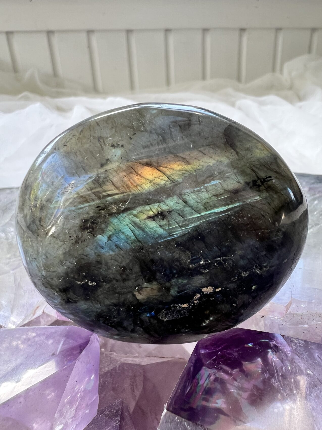 polished labradorite soapstone palmstone natural feldspar crystal