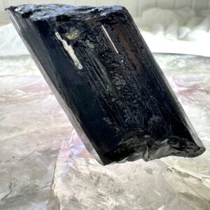 natural black tourmaline mineral crystal root chakra specimen