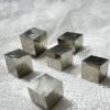 natural iron pyrite cubes Navarre Spain specimen
