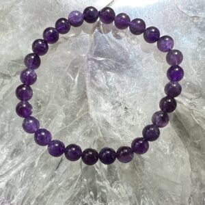 amethyst bracelet purple quartz crystal bead bracelet jewellery