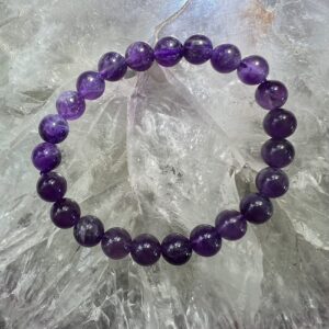 amethyst bracelet purple quartz crystal bead bracelet amethyst jewellery