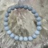 angelite bracelet natural crystal mineral beads 8mm elastic bead bracelet natural angelite mineral throat chakra vishuddha