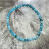 blue apatite bead bracelet crystal jewellery natural mineral jewellery ajna third eye