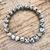 dalmatian jasper bracelet crystal bead jewellery root chakra muladhara