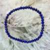 lapis lazuli bracelet 4mm bead jewellery natural crystal healing jewellery blue stone third eye (Na,Ca)8Al6Si6O24(S,SO)4
