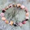 pink peruvian opal bead bracelet natural crystal jewellery SiO2 · nH2O heart chakra anahata
