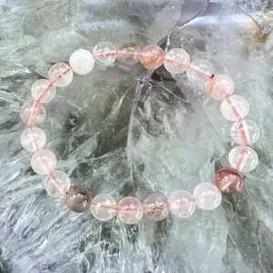 hematoid quart tangerine quartz mandarin quartz bracelet natural crystal jewellery SiO2 sacral chakra manipura