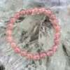 strawberry quartz bracelet crystal bead jewellery natural crystal gems SiO2Fe2O3