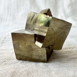 iron pyrite natural cubic clusters of golden iron pyrite Navarre solar plexus manipura protection perfection purity FeS2