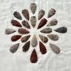 natural jasper arrow heads hand crafted handmade handicraft skilled knapping root chakra healing muladhara SO2