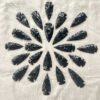 obsidian arrowhead hand knapped hand made handicraft stonework SiO2 + MgO, Fe3O4 root chakra healing crystal muladhara