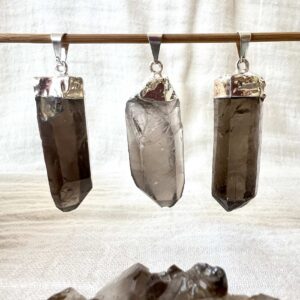 Alternative view of Smokey quartz pendant