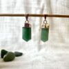 silver plate aventurine pendant green crystal jewellery necklace NewZealand crystal shop quartz and mica SiO2 anahata heart chakra