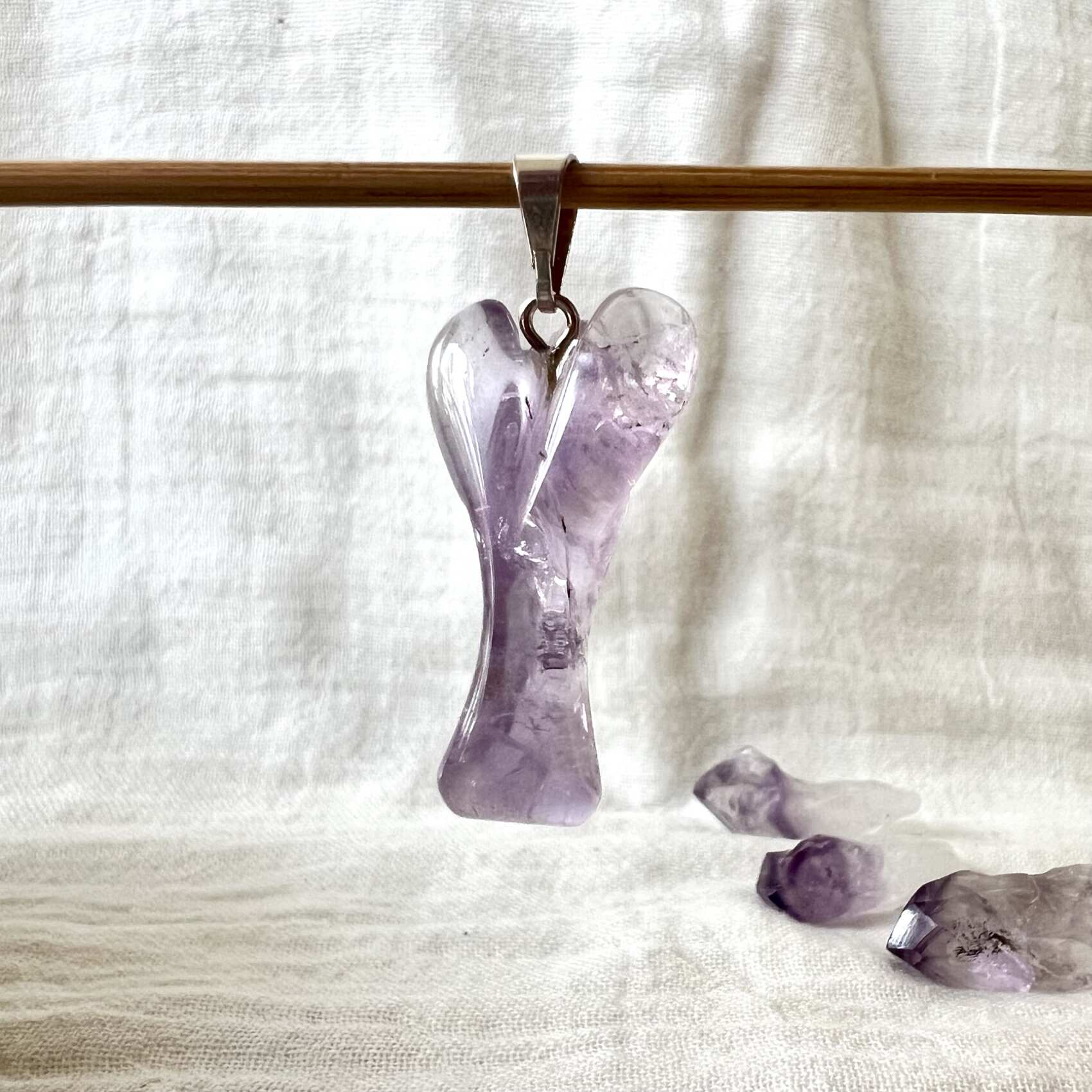 Amethyst angel pendant - Image 2