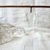 clear quartz crystal necklace angel protection crown chakra sahasrara natural crystal divine energy