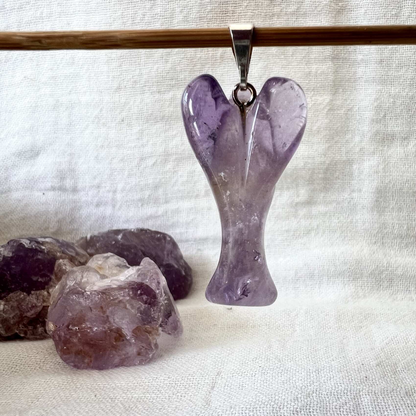 Amethyst angel pendant - Image 2