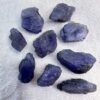 natural tanzanite gemstones raw gems blue crystals zoisite (Ca2Al3(SiO4)(Si2O7)O(OH)) third eye ajna chakra jewellery making power grids