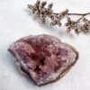 pink amethst cluster natural pink crystal quartz SiO2 heart chakra anahata crystal shop New Zealand