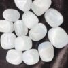 selenite tumblestone polished natural white crystal natural gypsum