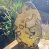 septarian freeform golden calcite aragonite rock with crystal filled rock crystal seller Aotearoa crystal home decoration boho chic natural design style