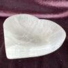 heart shaped selenite bowl dish trinket pot natural crystal dish calcium sulfate gypsum