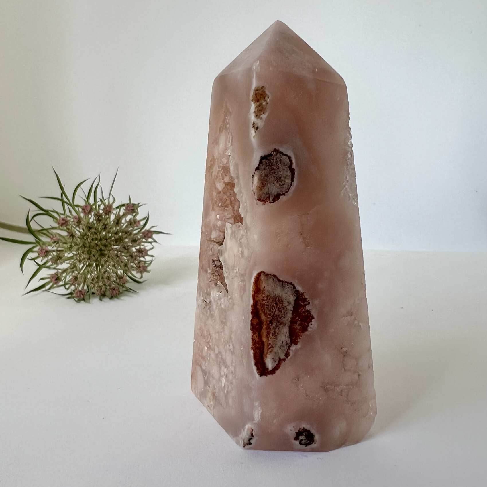 Pink amethyst obelisk - Image 7
