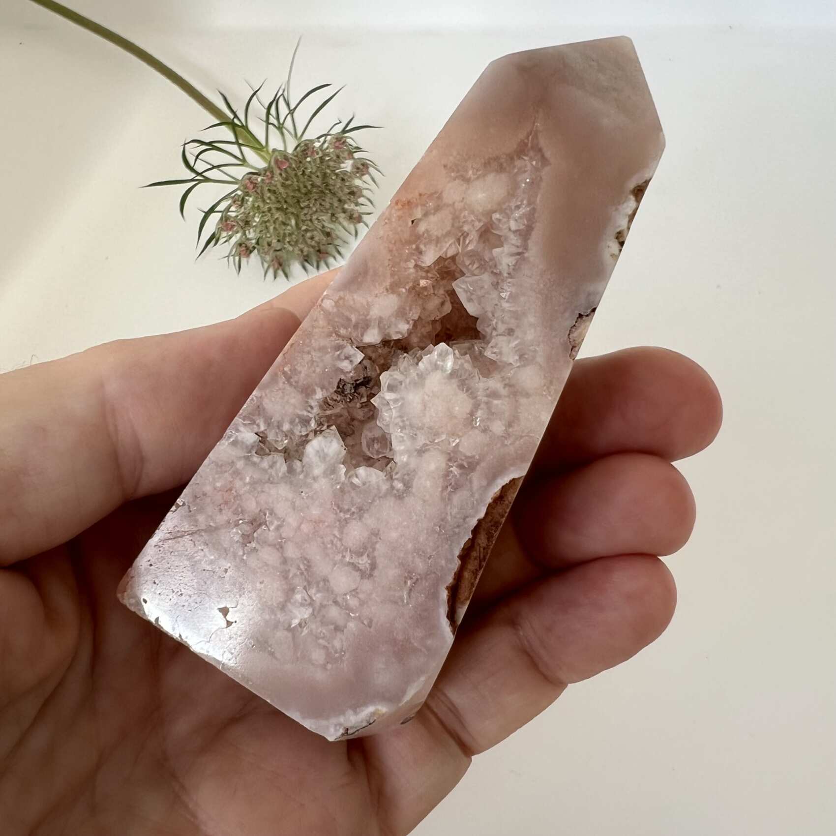 Pink amethyst obelisk - Image 8