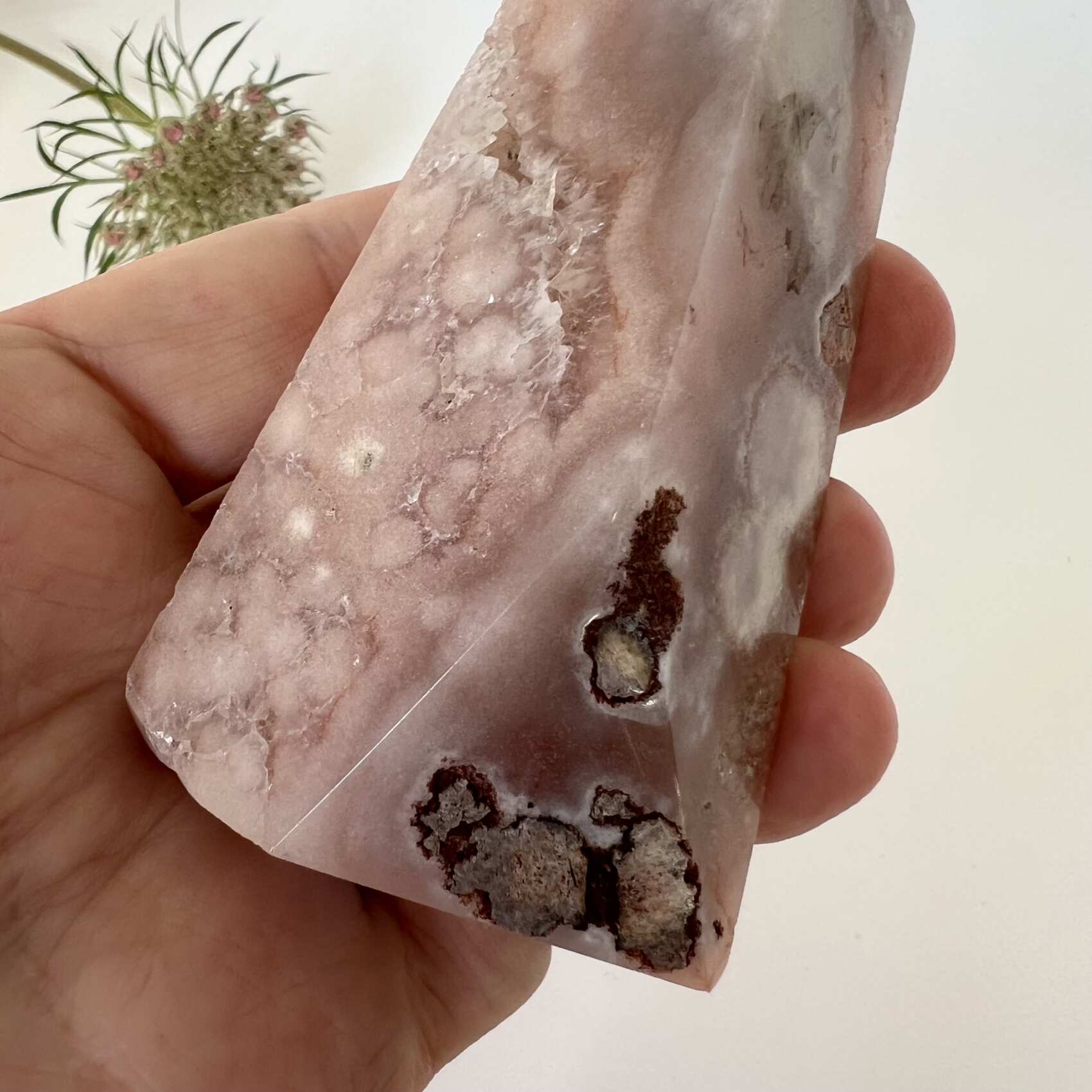 Pink amethyst obelisk - Image 9