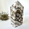 crazy lace agate crystal obelisk standing point home decor crystal healing NZ energy cleansing crystals chakra crystals NZ meditation stones spiritual gifts NZ Aotearoa