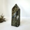 moss agate crystal obelisk standing point home decor crystal healing NZ energy cleansing crystals chakra crystals NZ meditation stones spiritual gifts NZ Aotearoa